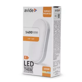   Avide Value Cseppálló Mennyezeti Lámpa Thebe Ovális IP54 14W NW 4000K Fehér