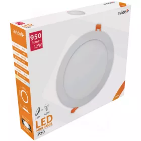   AVIDE LED BEÉPÍTHETŐ KEREK MENNYEZETI LÁMPA 12W ALU SMD2835 4000K