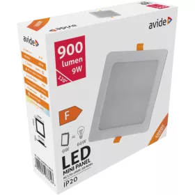   Avide LED Beépíthető Négyzetes Mennyezeti Lámpa Műanyag 9W NW 4000K