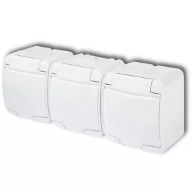 GAO AQUASTAR VÍZMENTES 3-AS DUGALJ FEHÉR (22161) IP44