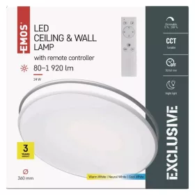   EMOS LED mennyezeti lámpa EXCLUSIVE 24W 80-1920lm dimm. állítható színhőmérséklet(ZM5165)