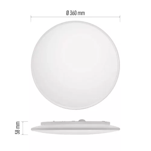 EMOS LED mennyezeti lámpa EXCLUSIVE 24W 80-1920lm dimm. állítható színhőmérséklet(ZM5165)