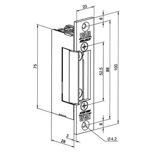 EMOS AJTÓZÁR E7A (D1139), ELEKTROMOS, 12V/0,6A