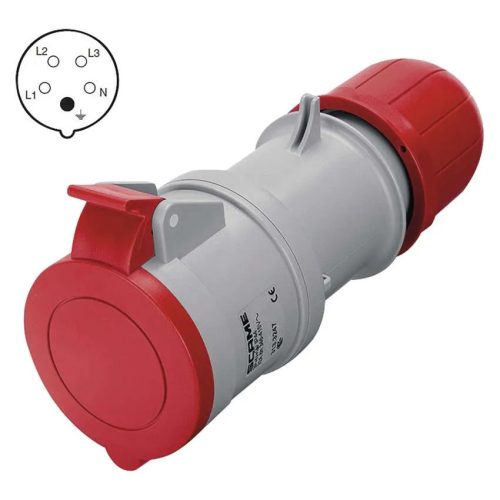 SCAME ipari szerelhető lengőaljzat 5p 16a/400v IP44 (A6311)
