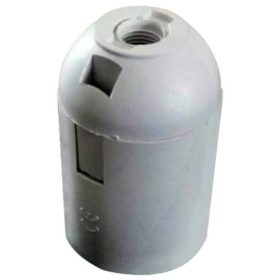 FOGLALAT MŰANYAG E27 FEHÉR /0716/