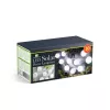 GARDEN OF EDEN Szolár lampion fényfüzér - 10 db fehér lampion, hidegfehér LED - 2,5 m