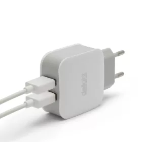 DELIGHT (55045-2WH) USB HÁLÓZATI ADAPTER, 2 USB, FEHÉR