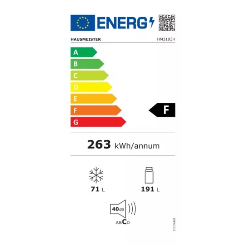 Hausmeister Alulfagyasztós hűtőszekrény- inox-kombinált