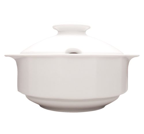 Levesestál 3 l, fedővel, Mercury porcelán