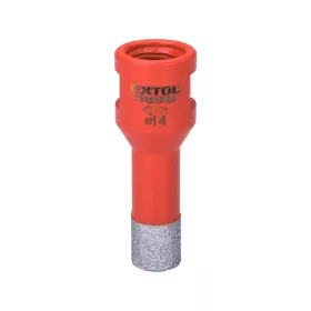  Körkivágó csempére, gyémánt vágóél; 14mm × M14, sarokcsiszolóba fogható