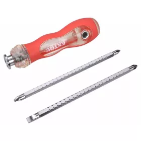   EXTOL PREMIUM CSAVARHÚZÓ, 2DB CSERÉLHETŐ, KÉTOLDALAS 150 MM SZÁRRAL (LAPOS: 6MM, PH1, PH2, PZ2), S2 ACÉL