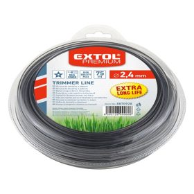   Damil szegélynyíró géphez 2,4 mm, csillag keresztmetszetű, fekete közép/dual power, 75m