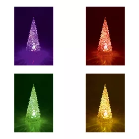 LED-ES ASZTALI DÍSZ, FENYŐFA