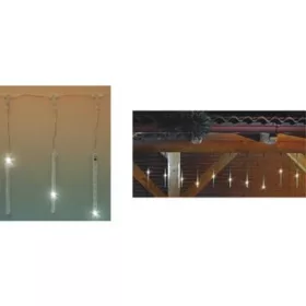 JÉGCSAP DEKORÁCIÓ, 10 JÉGCSAP, 100 LED