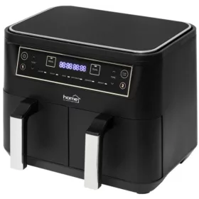   Home HG AF 24 air fryer, forrólevegős fritőz, 2 X 3,8 literes, 6-féle üzemmód, 2460 W, MEAL funkció, DUAL funkció, fekete