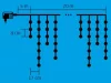 LED-es FÉNYFÜGGÖNY, 600db MELEGFEHÉR LED