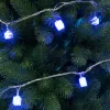 LED-ES KOCKA FÉNYFÜZÉR, KÉK 8PR