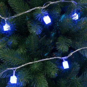 LED-ES KOCKA FÉNYFÜZÉR, KÉK 8PR