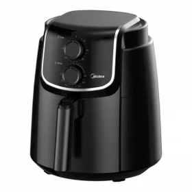   Midea MF-TN35D air fryer, forrólevegős fritőz, 3,5 literes sütőkosár, állítható hőmérséklet 200 °C-ig, 1500 W, fekete