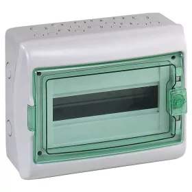   SCHNEIDER 13431 KAEDRA KISELOSZTÓ, ÁTLÁTSZÓ AJTÓ, FALON KÍVÜLI, 1X12 MODUL, SZÜRKE