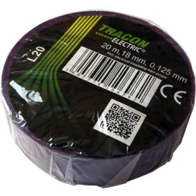 SZIGETELŐSZALAG, LILA  20M×18MM, PVC, 0-90°C, 40KV/MM