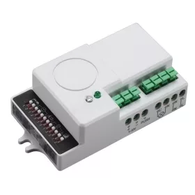   Mozgásérzékelő, radaros, lámpatestekbe,szabályozható fényerő 230 VAC, 5,8 GHz, 360°, 2-8 m, 5 s-30 min, 2-2000lux