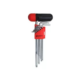   Z-TOOLS FURATOS TORX KULCS KÉSZLET, EXTRA HOSSZÚ + MARKOLAT (TH10-TH50) (040208-0578)